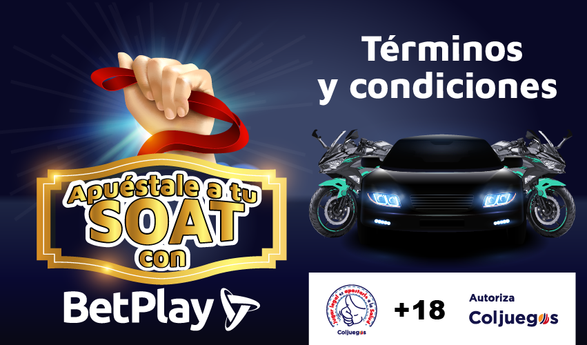APUÉSTALE A TU SOAT CON BETPLAY